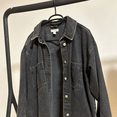 Black denim jacket
