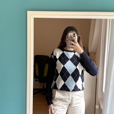 Argyle Knit Sweater