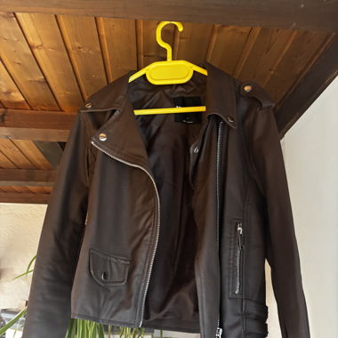 Lederjacke cropped S