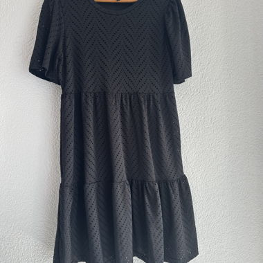 Black Short-Sleeve Dress