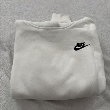 White Nike Hoodie with Hood Size S