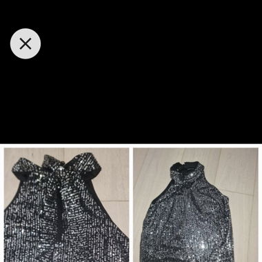 Superbe haut noir à paillettes Anna Field