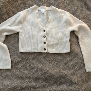 Gilet en maille blanc
