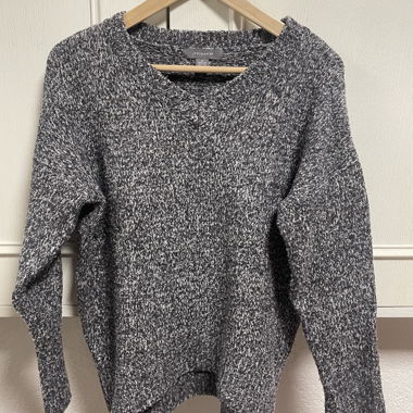 Pull en maille bouclé gris Primark XS