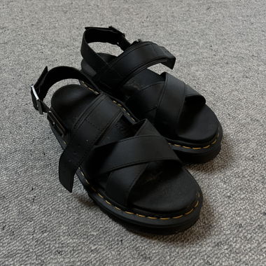 Leather Plateau Sandals by Doc Martens