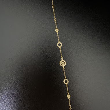 Bracelet de bijoux couleur or