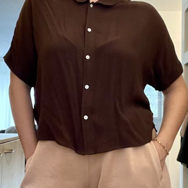 Brown blouse
