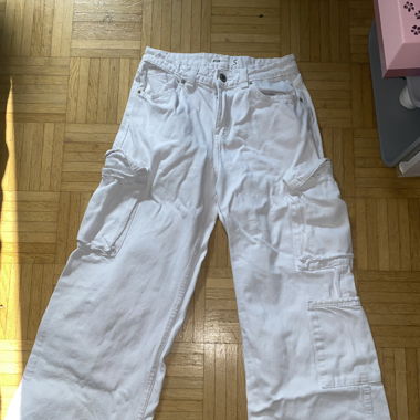 Jeans blanc baggy