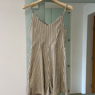 Kurz-Overall mit Streifen Gr. XS