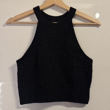 Black Knit Top
