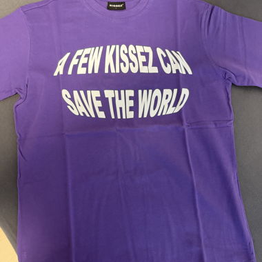T-shirt graphique Purple KISSEZ L