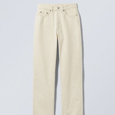Weekday ROWE EXTRA HIGH - Jean flare - tinted ecru