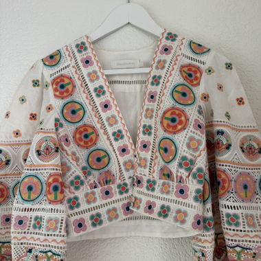 Veste courte brodée Zimmermann