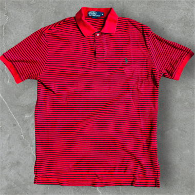 VINTAGE RALPH LAUREN POLOSHIRT GESTREIFT -GR. M-
