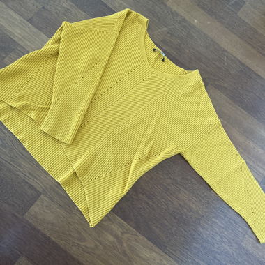 Maglione in maglia giallo