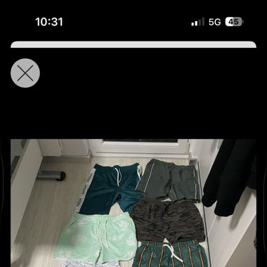 9 Men's Summer Shorts - Reebok, ASOS, sizes S, M