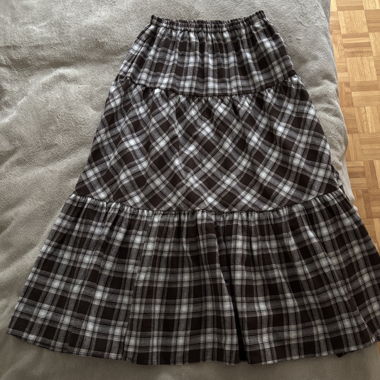 Stradivarius FLOWING CHECK Maxi Skirt – Size S