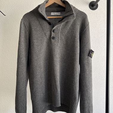 Maglione in maglia Stone Island grigio