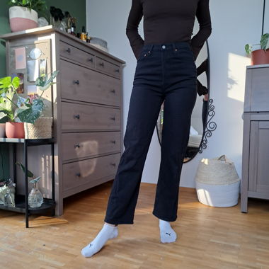 Levis Ribcage black