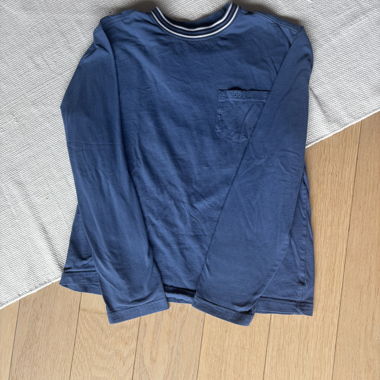 T-shirt à manches longues bleu