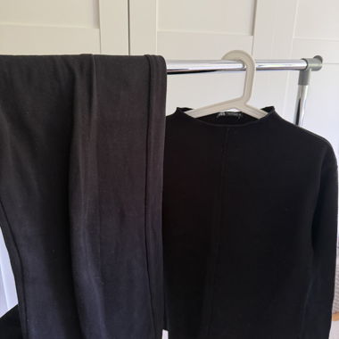 ZARA schwarzes Set