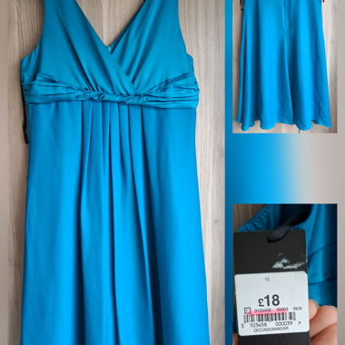 Papaya robe d'occasion sans manches bleu taille 12