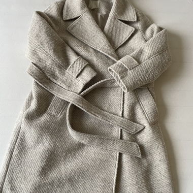 Cappotto beige in lana