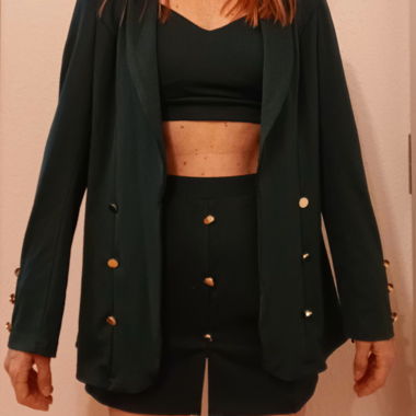 Nouveau, ensemble 3 pièces dans un vert magnifique