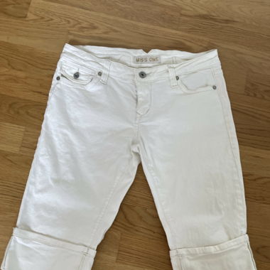 Weisse 3/4 Jeans