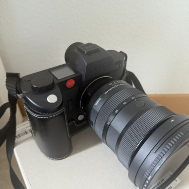 Leica camera with Sigma lens