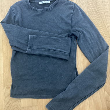 T-shirt manica lunga grigia