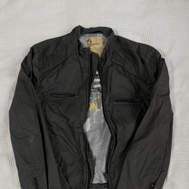 Downtown girl fake leather jacket