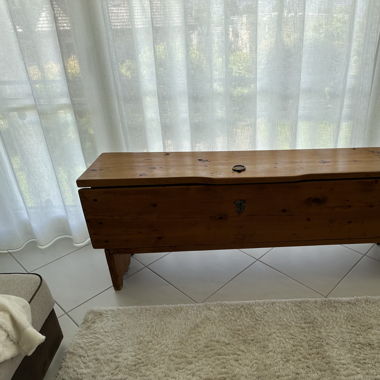 Antike Truhe aus dem 19. Jahrhundert, 165x55 cm