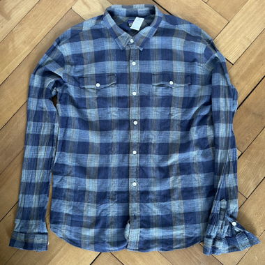 Camicia da trekking Patagonia blu a quadri