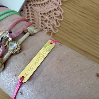 Lausannoise Rose Cordon Bracelet