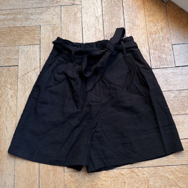 Black High-Waist Shorts
