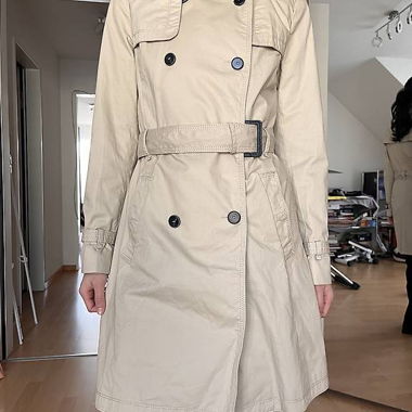 Beige Mango Trench Coat