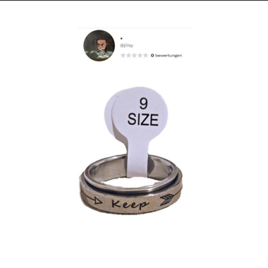 EDELSTAHL RING (DREHBAR)