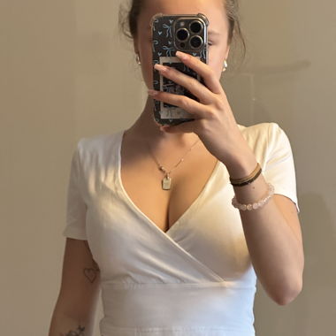 White crop top
