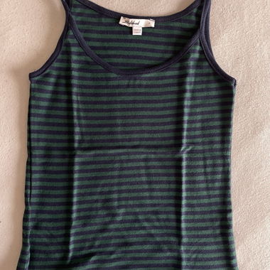 subdued striped top