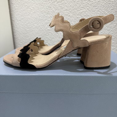 Prada Sandalen Heels Velours 36.5 OVP