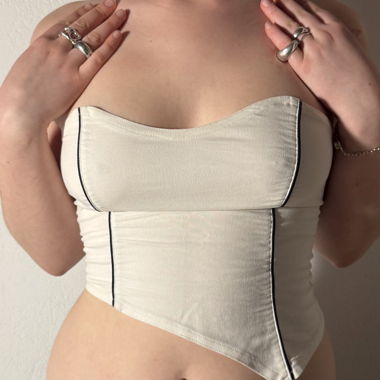 Corset bustier blanc 