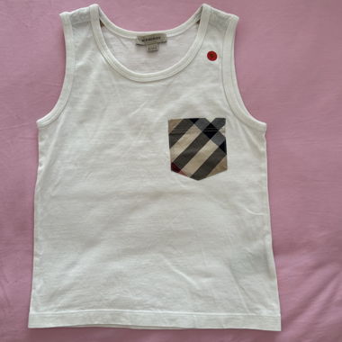 Canottiera bambino Burberry bianca 8Y