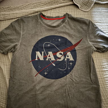 T-shirt NASA grigio, taglia L
