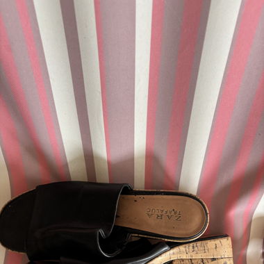  cork plateau shoes