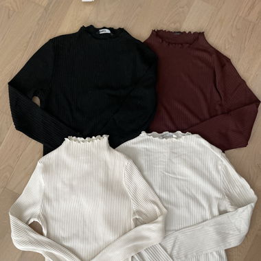 Multipack gerippte Pullover