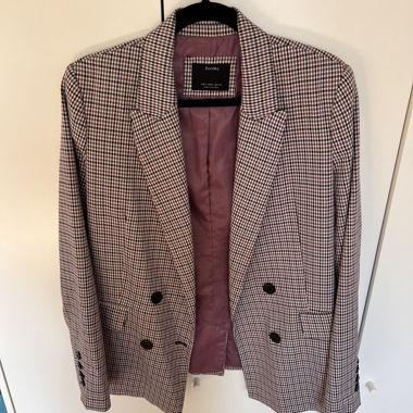 Bershka-Kariertes Oversize-Blazer S
