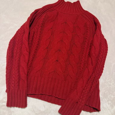 Cable-knit sweater