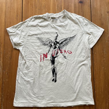 T-shirt imprimé « Nirvana » blanc/beige
