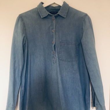 Camicia di jeans lunga di Massimo Dutti
